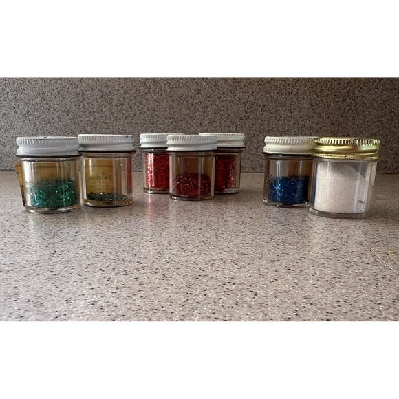 Vintage 60s & 70s Twinkles Craft Glitter Lot Of 7 Cards Art Holiday New & Used - Picture 2 of 6